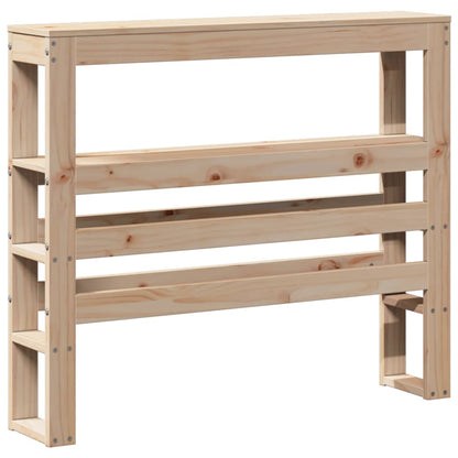 Testiera con Ripiani 75 cm in Legno Massello di Pino - homemem39