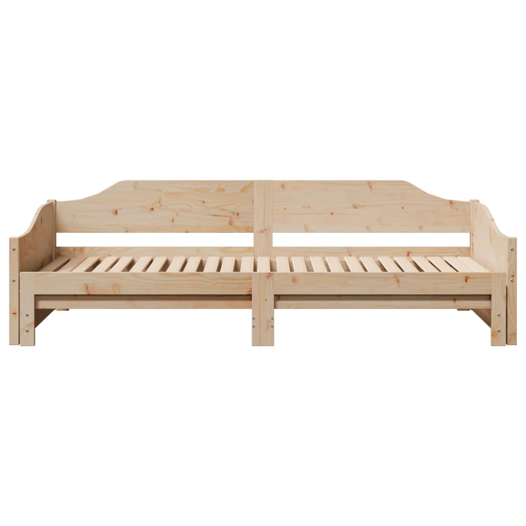 Divano Letto con Letto Estraibile 90x190 cm Legno Massello Pino | homemem39