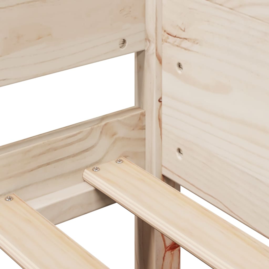 Giroletto senza Materasso 80x200 cm in Legno Massello Pino - homemem39