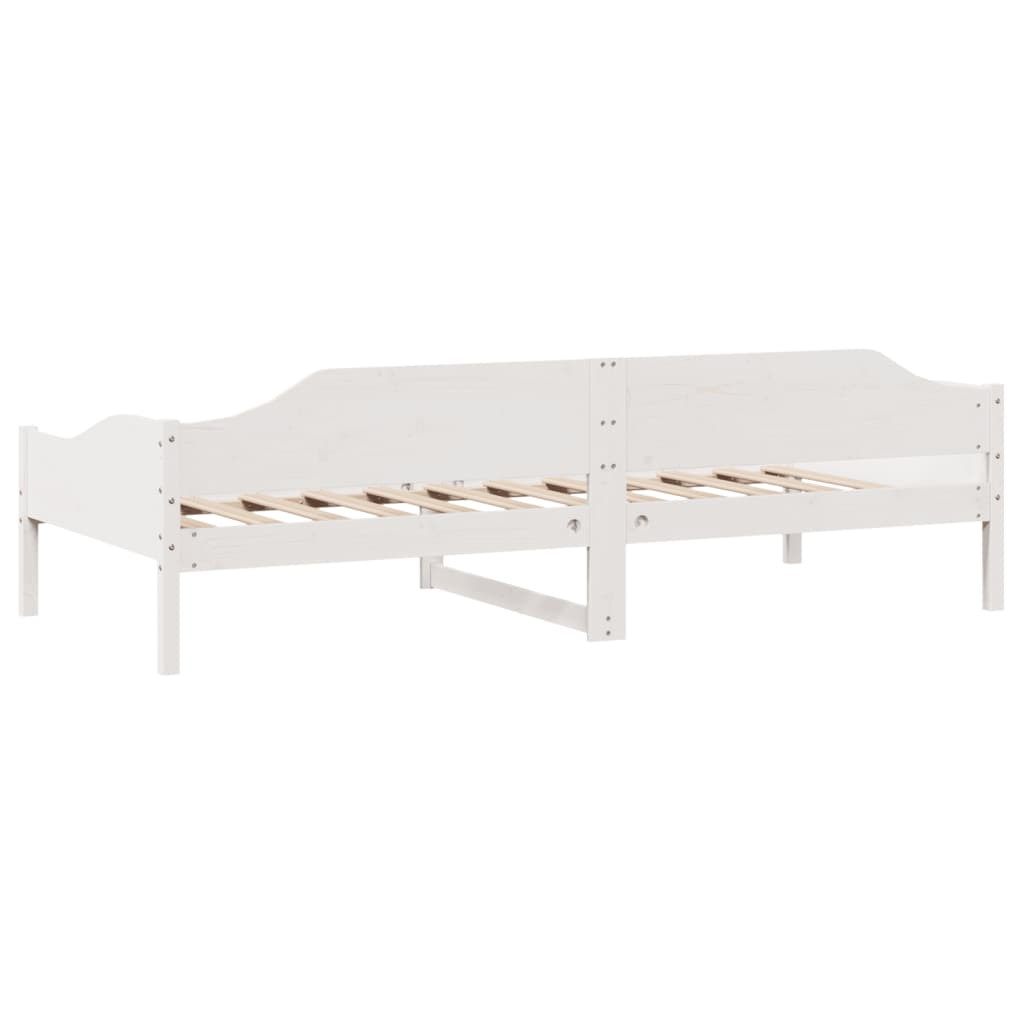 Giroletto senza Materasso Bianco 80x200 cm Legno Massello Pino | homemem39