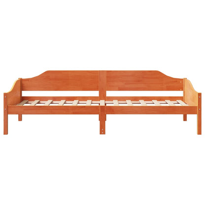 Letto senza Materasso Marrone Cera 80x200 cm Legno di Pino | homemem39