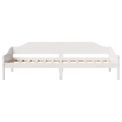 Letto senza Materasso Bianco 90x190 cm in Legno Massello Pino | homemem39