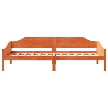 Letto senza Materasso Marrone Cera 90x190 cm in Legno di Pino | homemem39