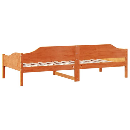 Letto senza Materasso Marrone Cera 90x190 cm in Legno di Pino | homemem39