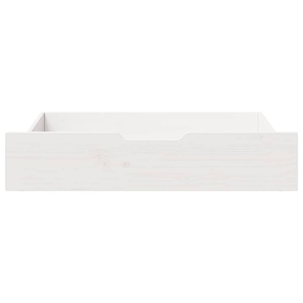 Cassettoni da Letto 2 pz Bianchi 85x55x17 cm in Legno di Pino | homemem39