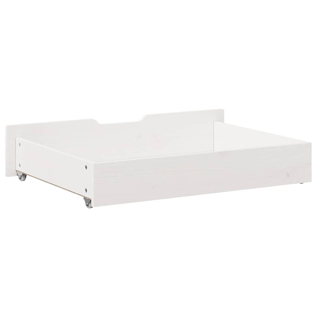 Cassettoni da Letto 2 pz Bianchi 85x55x17 cm in Legno di Pino | homemem39