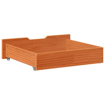 Cassettoni per Letto 2pz Marrone Cera 65x55x17 cm Legno di Pino | homemem39