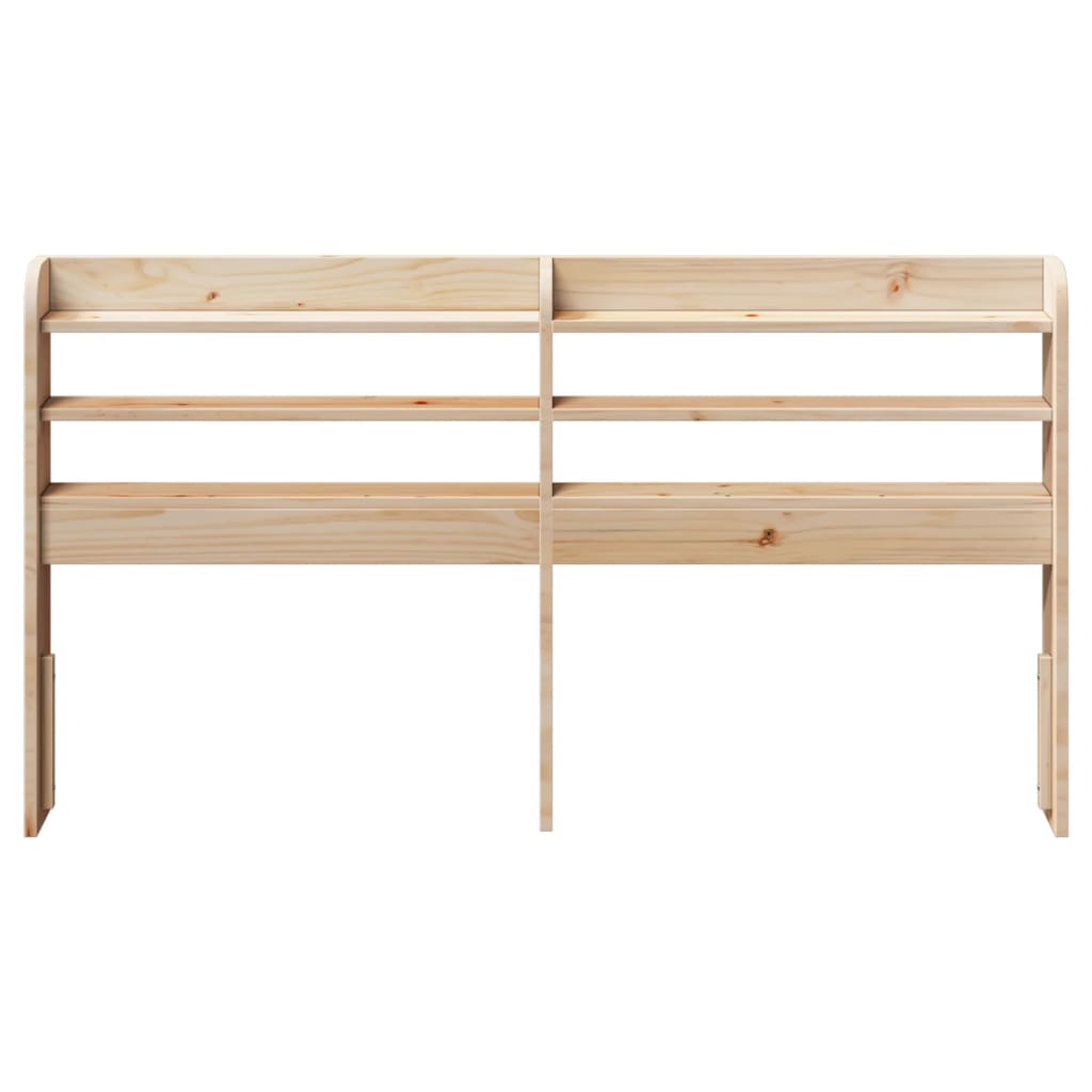 Testiera con Ripiani 150 cm in Legno Massello di Pino | homemem39