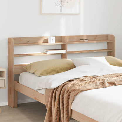 Testiera con Ripiani 150 cm in Legno Massello di Pino | homemem39