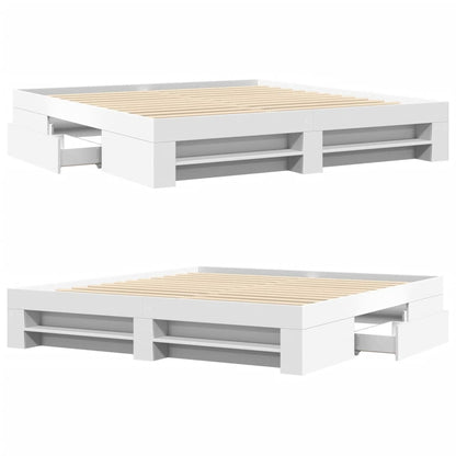 Giroletto Bianco 200x200 cm in Legno Multistrato - homemem39