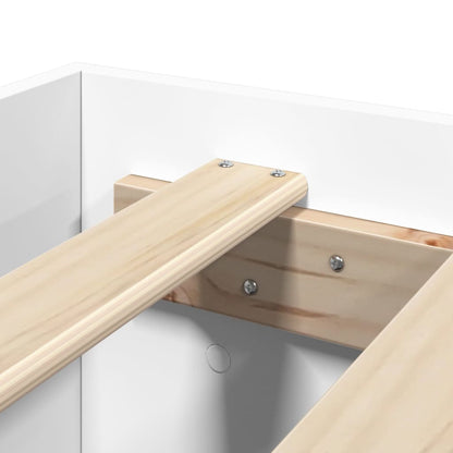 Giroletto Bianco 200x200 cm in Legno Multistrato - homemem39