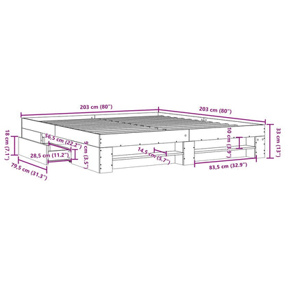 Giroletto Bianco 200x200 cm in Legno Multistrato