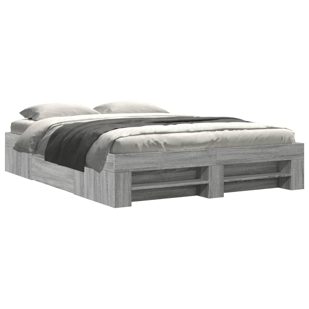 Giroletto senza Materasso Grigio Sonoma 160x200 cm Truciolato | homemem39