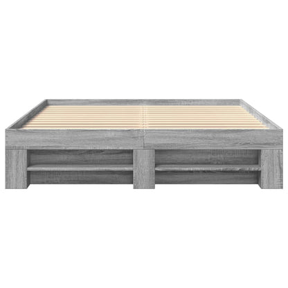 Giroletto senza Materasso Grigio Sonoma 160x200 cm Truciolato | homemem39