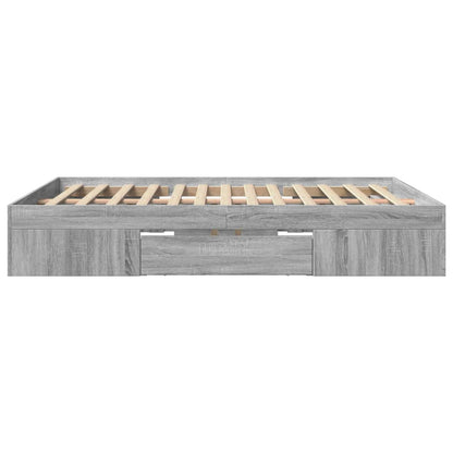 Giroletto senza Materasso Grigio Sonoma 160x200 cm Truciolato | homemem39