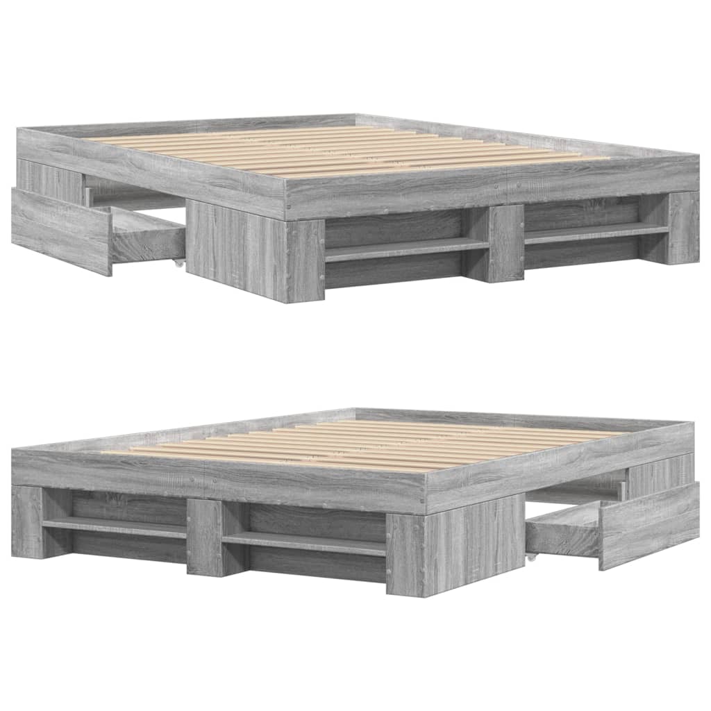 Giroletto Grigio Sonoma 140x200 cm in Legno Multistrato