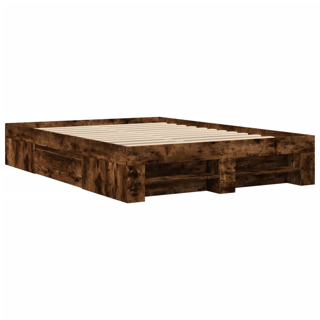 Giroletto senza Materasso Rovere Fumo 120x200 cm in Truciolato | homemem39