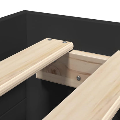 Giroletto Nero 100x200 cm in Legno Multistrato - homemem39