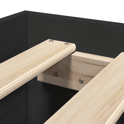 Giroletto Nero 90x200 cm in Legno Multistrato