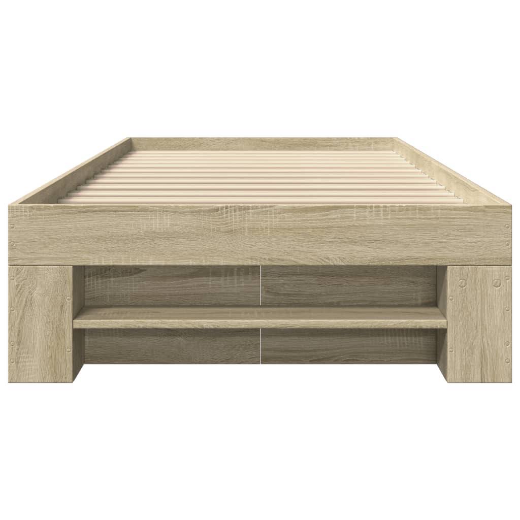 Giroletto senza Materasso Rovere Sonoma 90x200 cm in Truciolato - homemem39