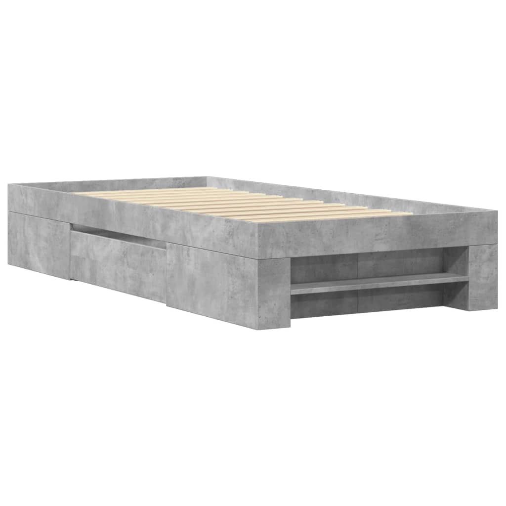 Giroletto Grigio Cemento 90x200 cm in Legno Multistrato | homemem39