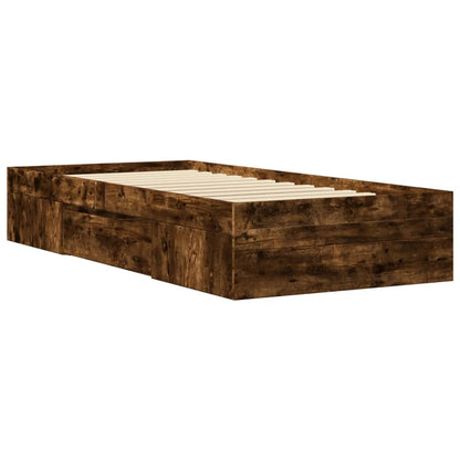 Giroletto senza Materasso Rovere Fumo 90x200 cm in Truciolato