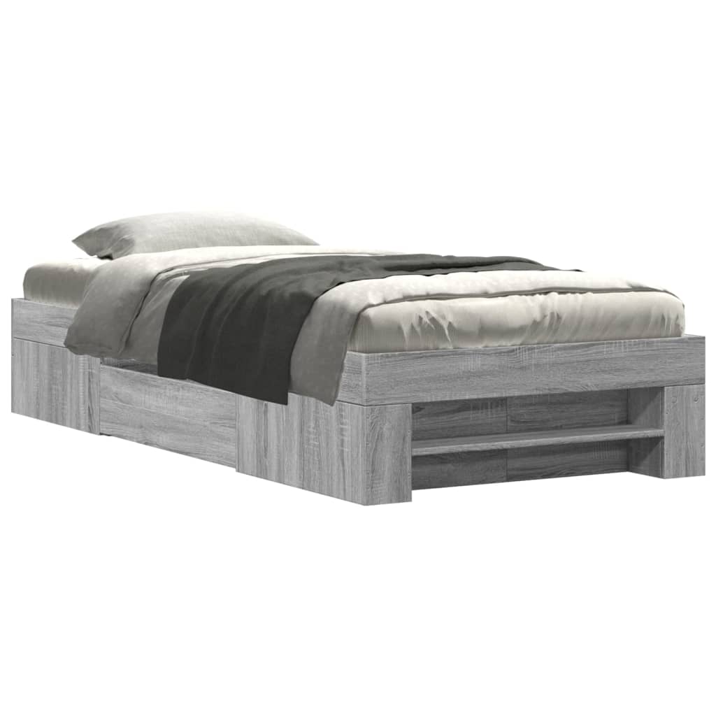 Giroletto Grigio Sonoma 90x200 cm in Legno Multistrato