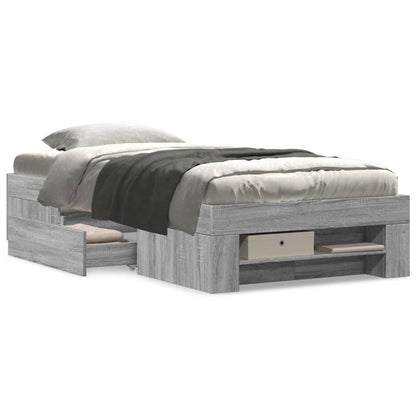 Giroletto Grigio Sonoma 90x200 cm in Legno Multistrato