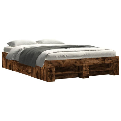 Giroletto senza Materasso Rovere Fumo 140x190 cm in Truciolato