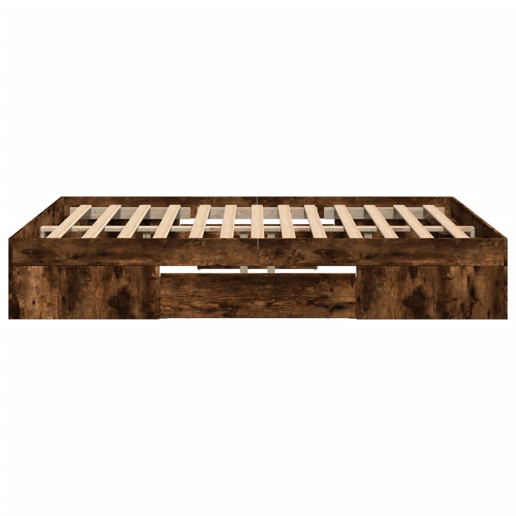 Giroletto senza Materasso Rovere Fumo 140x190 cm in Truciolato