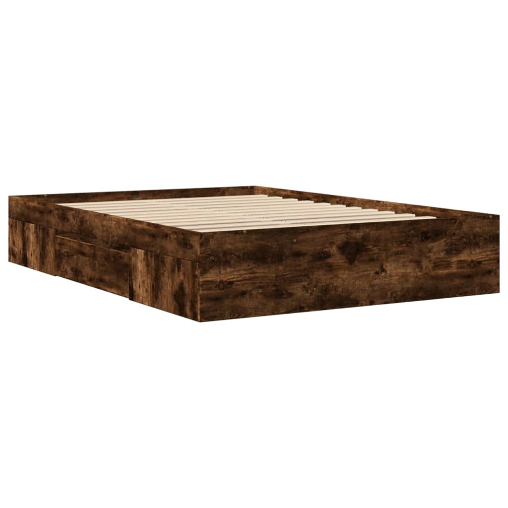 Giroletto senza Materasso Rovere Fumo 140x190 cm in Truciolato
