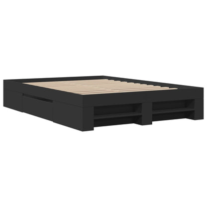 Giroletto Nero 135x190 cm in Legno Multistrato