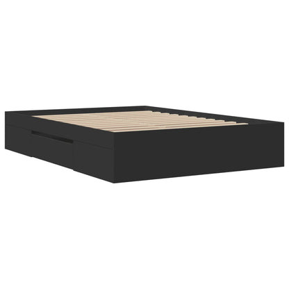 Giroletto Nero 135x190 cm in Legno Multistrato