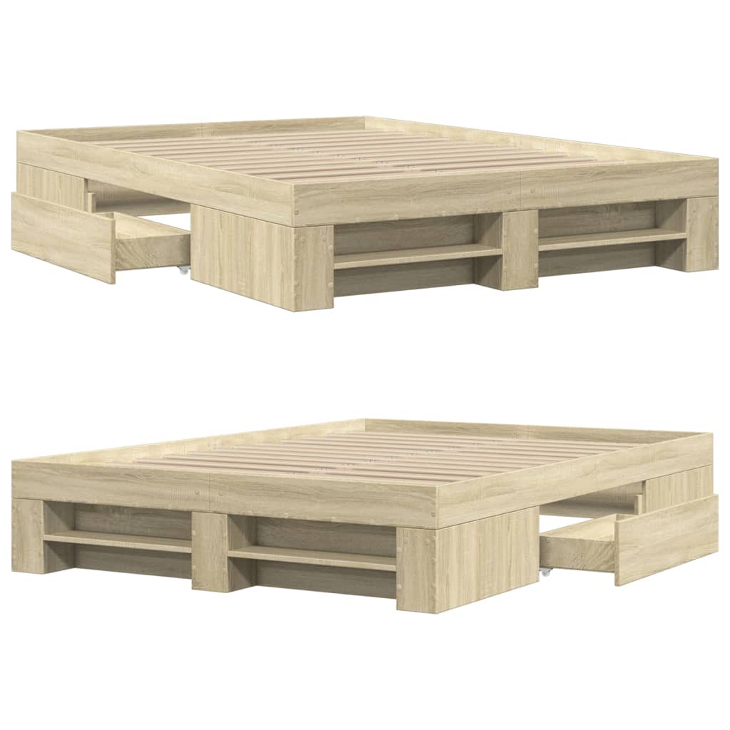 Giroletto Rovere Sonoma 135x190 cm in Legno Multistrato