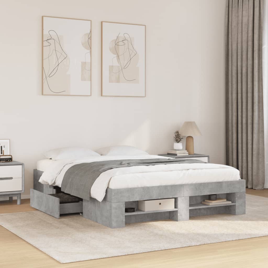 Giroletto Grigio Cemento 135x190 cm in Legno Multistrato | homemem39