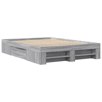 Giroletto Grigio Sonoma 135x190 cm in Legno Multistrato