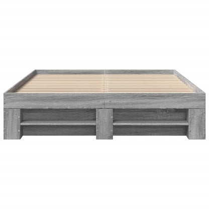 Giroletto Grigio Sonoma 135x190 cm in Legno Multistrato | homemem39