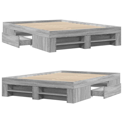 Giroletto Grigio Sonoma 135x190 cm in Legno Multistrato