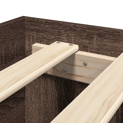 Giroletto Rovere Marrone 135x190 cm in Legno Multistrato - homemem39