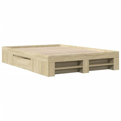 Giroletto senza Materasso Rovere Sonoma 120x190cm in Truciolato