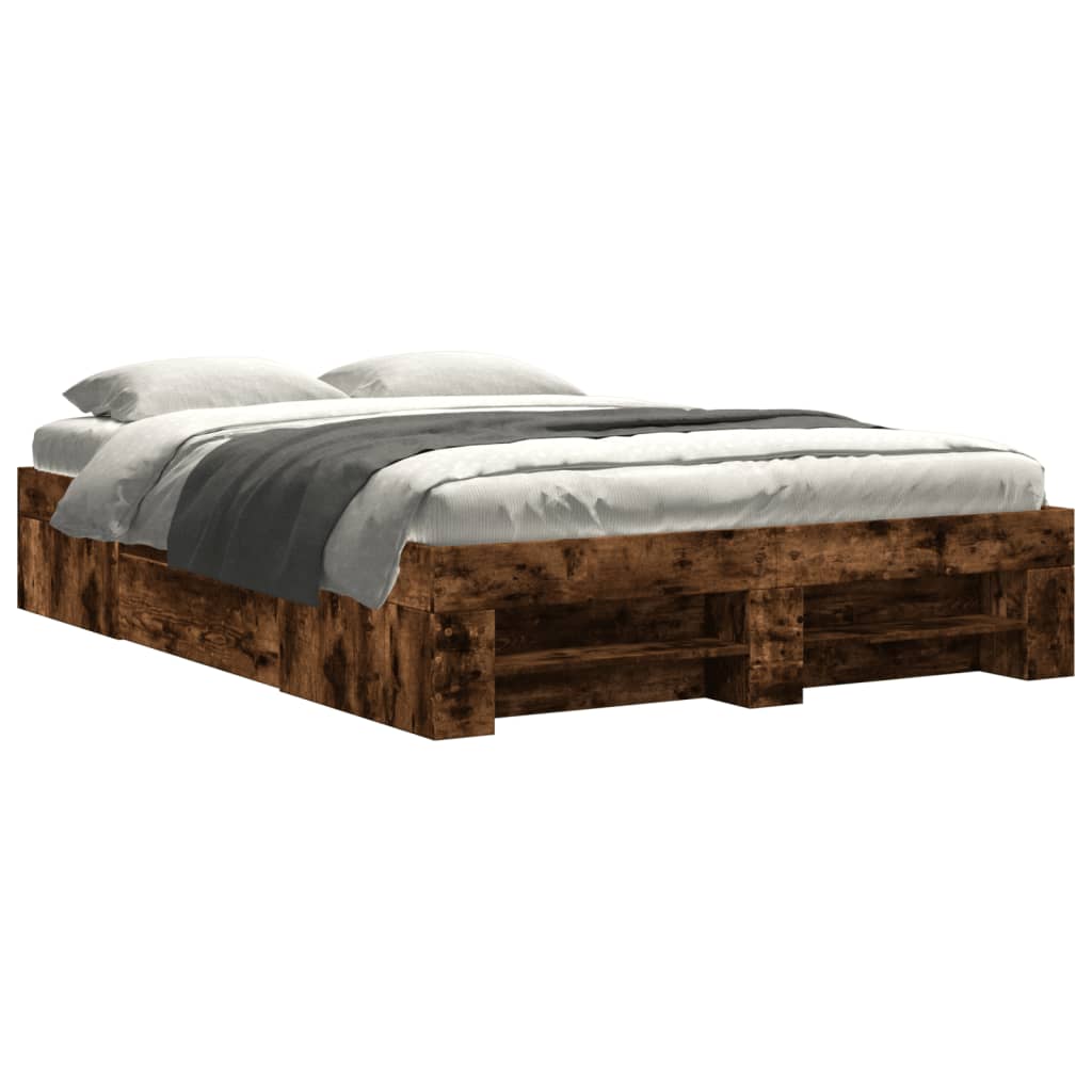 Giroletto senza Materasso Rovere Fumo 120x190 cm in Truciolato