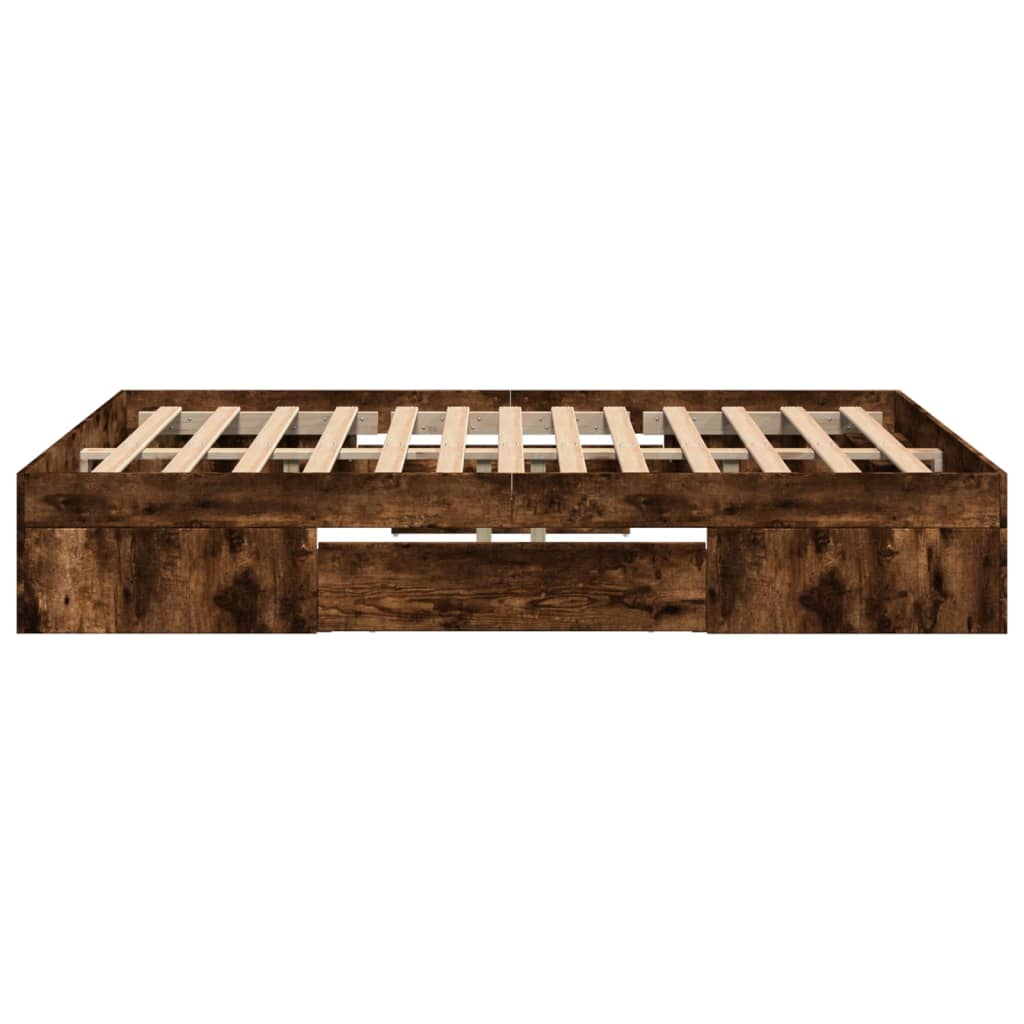 Giroletto senza Materasso Rovere Fumo 120x190 cm in Truciolato
