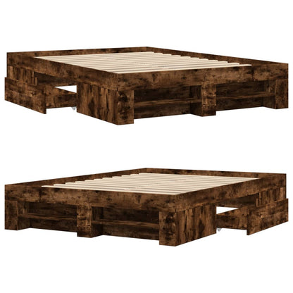 Giroletto senza Materasso Rovere Fumo 120x190 cm in Truciolato