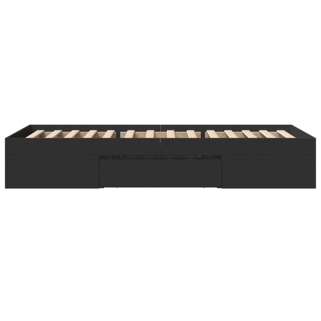 Giroletto Nero 90x190 cm in Legno Multistrato