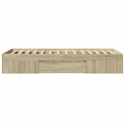 Giroletto senza Materasso Rovere Sonoma 90x190 cm in Truciolato