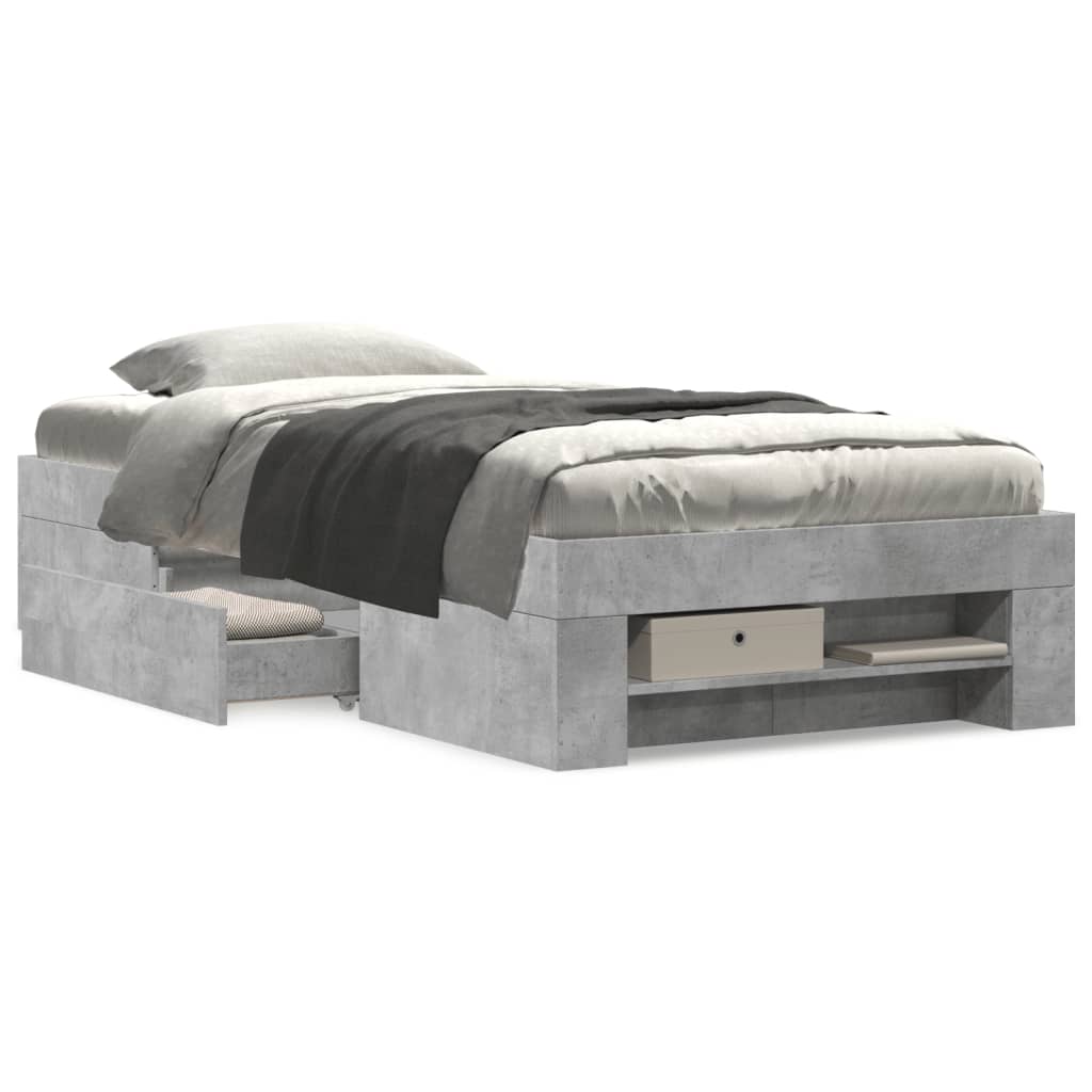 Giroletto Grigio Cemento 90x190 cm in Legno Multistrato