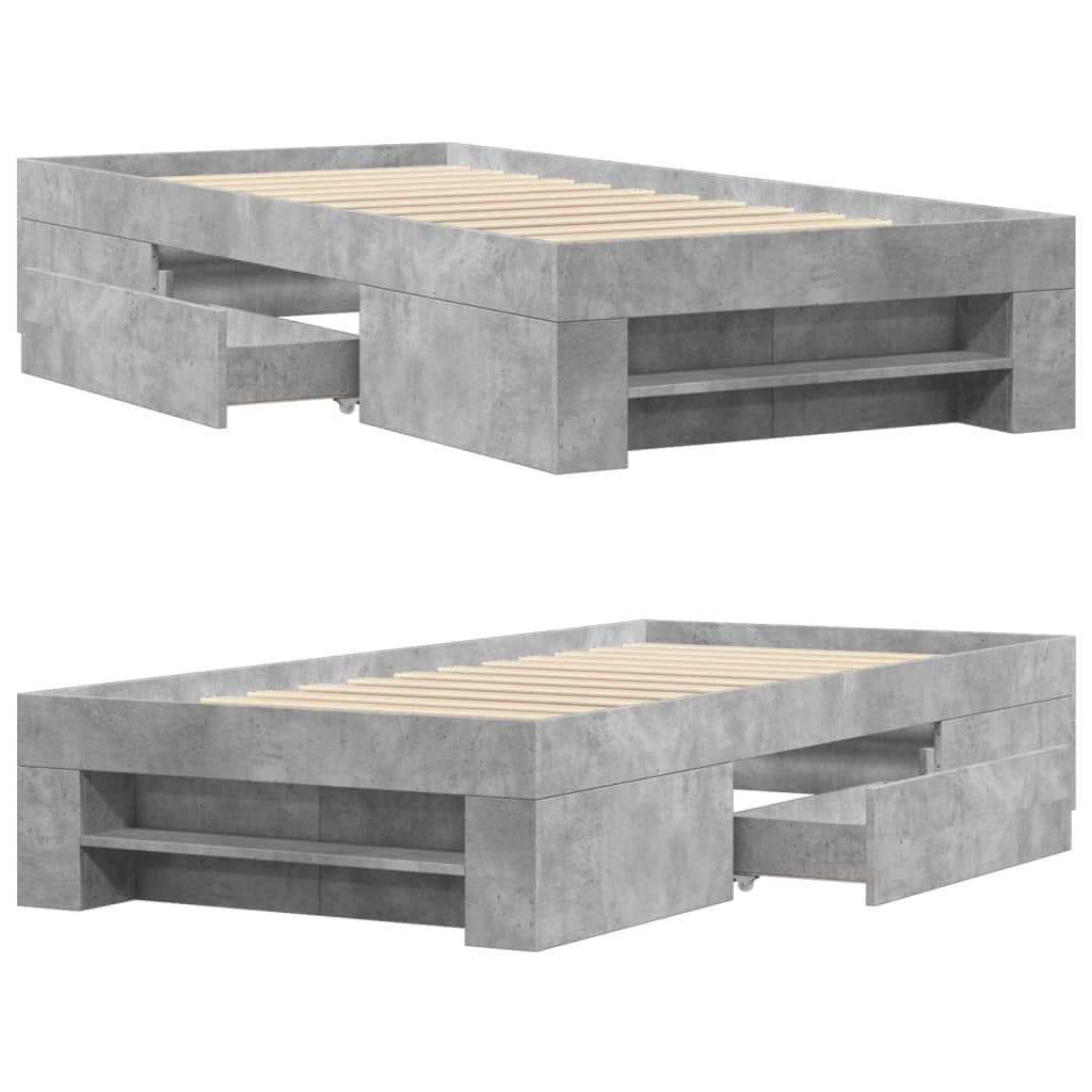Giroletto Grigio Cemento 90x190 cm in Legno Multistrato