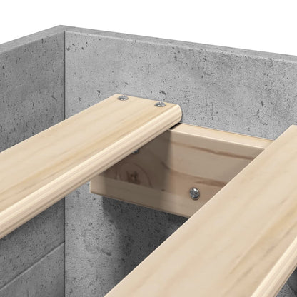 Giroletto Grigio Cemento 90x190 cm in Legno Multistrato