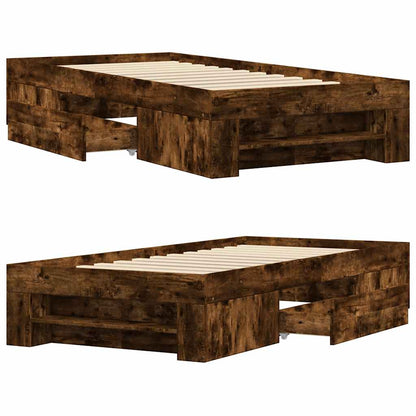 Giroletto senza Materasso Rovere Fumo 90x190 cm in Truciolato