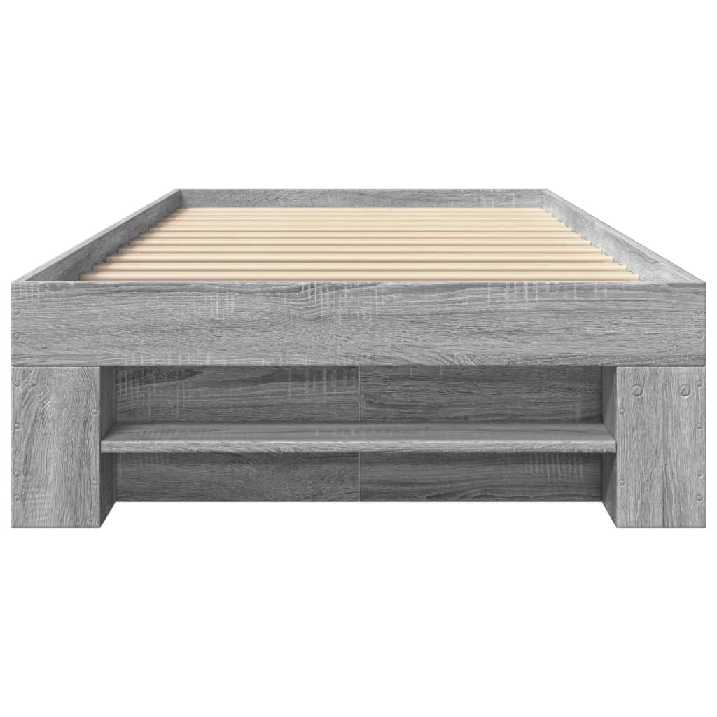 Giroletto Grigio Sonoma 90x190 cm in Legno Multistrato | homemem39